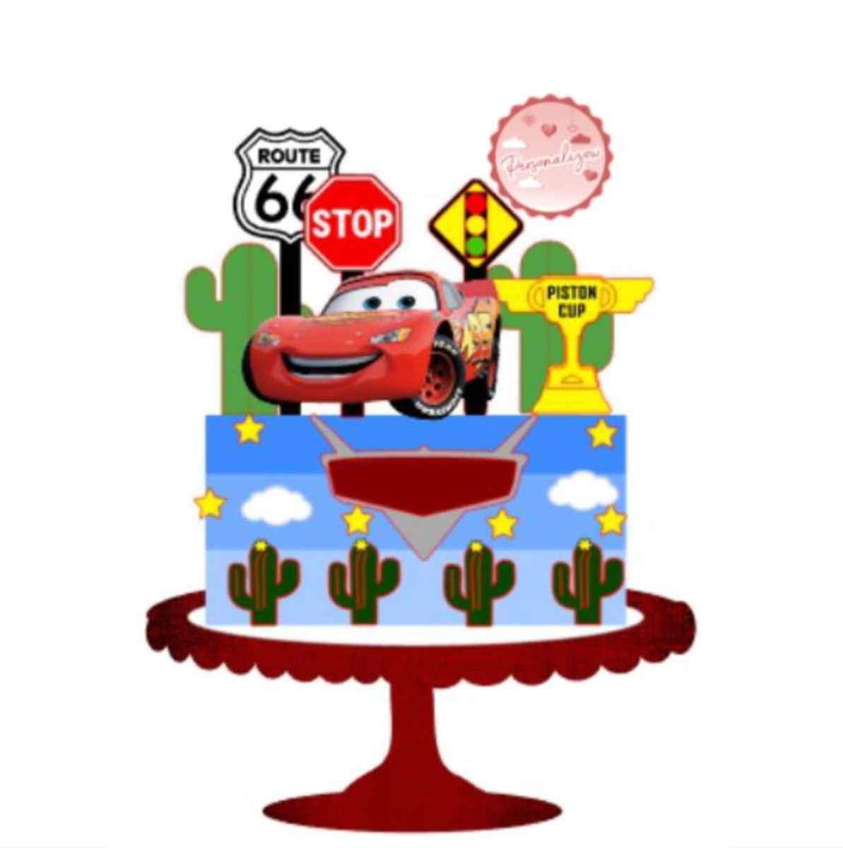 Arquivo Topo de Bolo - Carros - Imagem 2