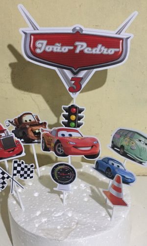 Arquivo de Corte Topo de Bolo Carros