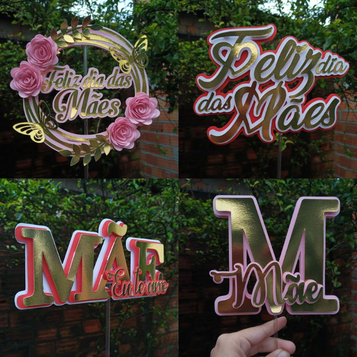 Topo de Bolo Dia das Mães- Arquivo Digital