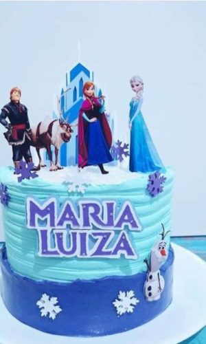 Topo de bolo - Frozen