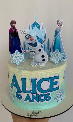 Topo de bolo Frozen - Arquivo de corte