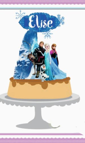 TOPO DE BOLO FROZEN - ARQUIVO DE CORTE SILHOUETTE