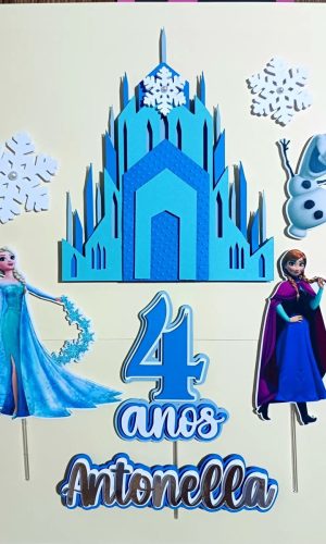 Topo de Bolo Frozen [ Arquivo de Corte]