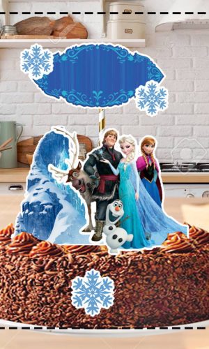 TOPO DE BOLO FROZEN - ARQUIVO DIGITAL