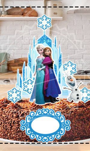 TOPO DE BOLO FROZEN - ARQUIVO DIGITAL