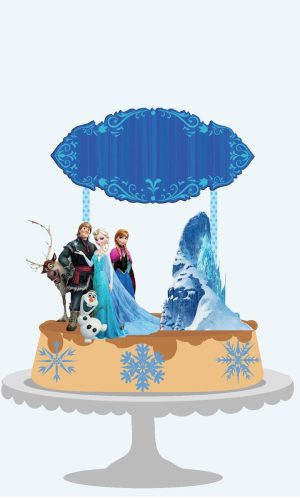 Arquivo Topo de Bolo - Frozen