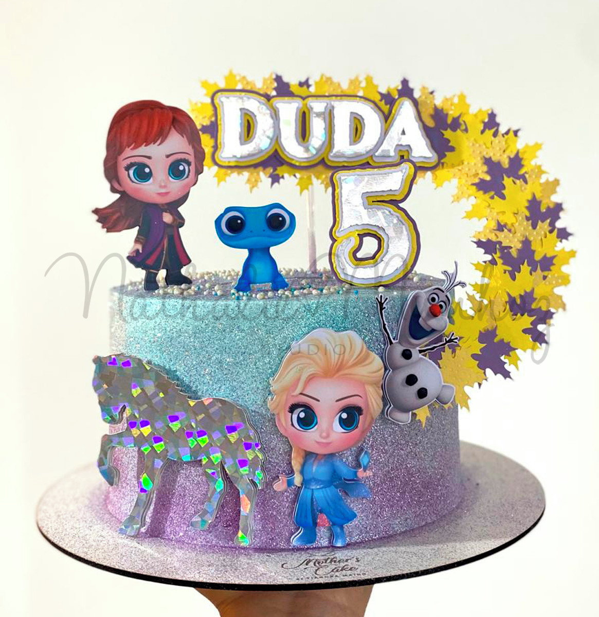 Topo de Bolo Frozen Cute- Arquivo de Corte
