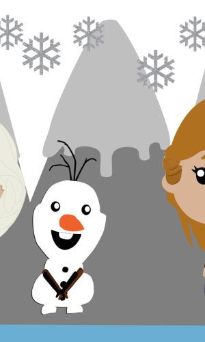 Arquivo Topo de Bolo Frozen em Camadas