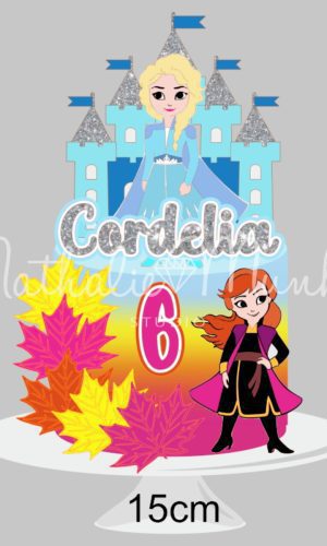 Topo de Bolo Frozen Fever- Arquivo de Corte
