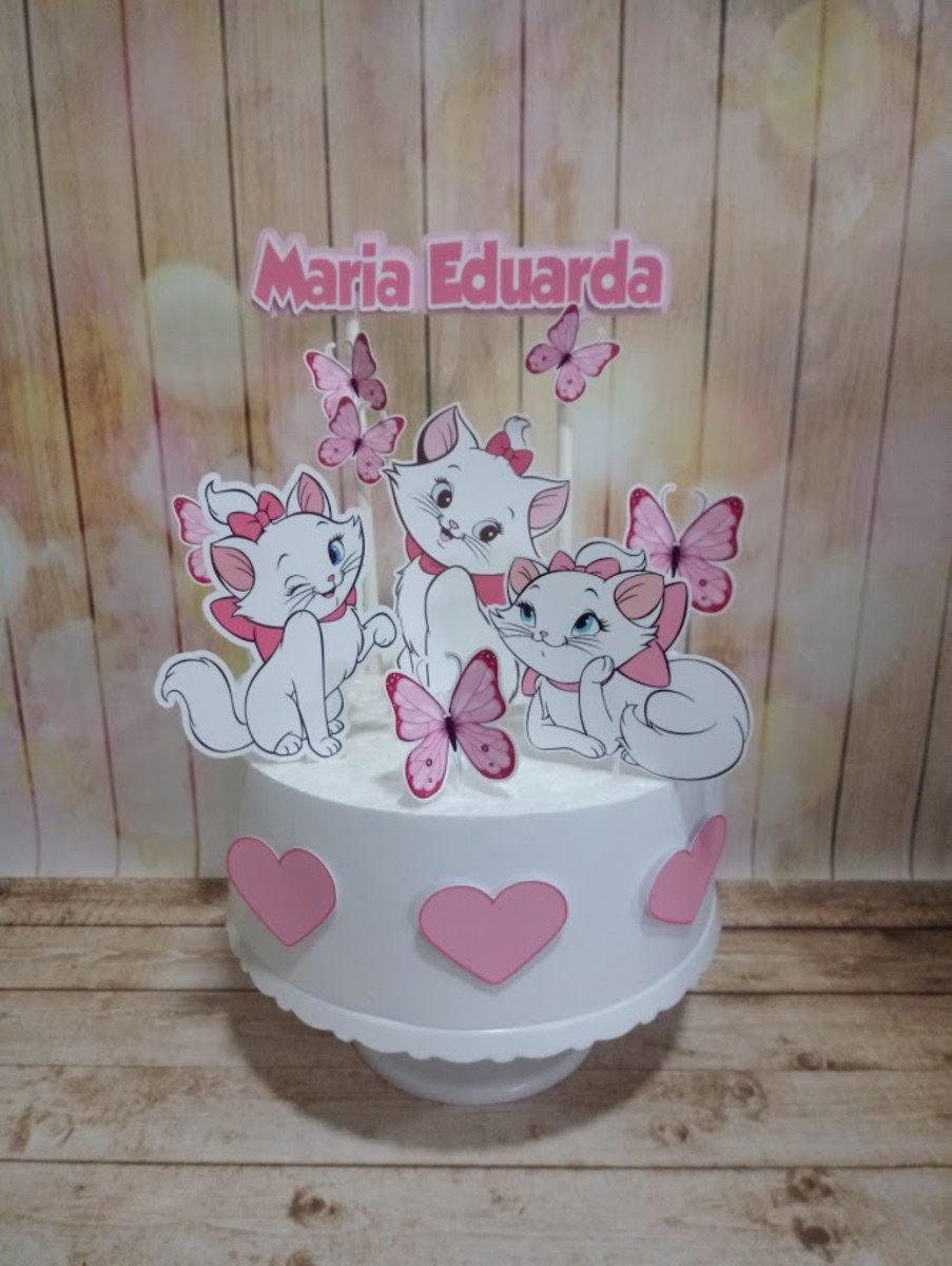 Arquivo Topo de bolo gata marie