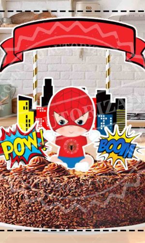 Topo de Bolo Homem Aranha 1149 Arquivo Digital