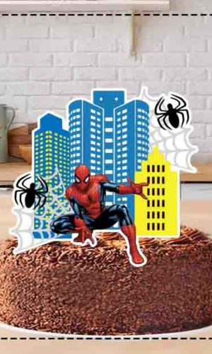Topo de Bolo Homem Aranha 3516 Arquivo Digital