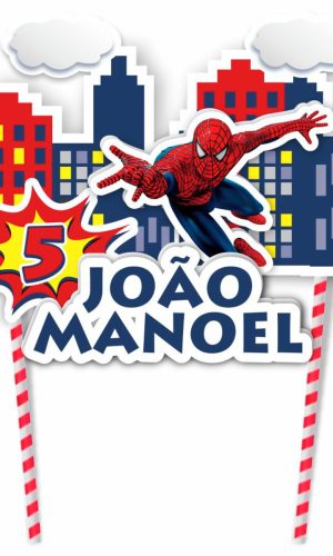 Arquivo de Corte Homem Aranha - Topo de Bolo