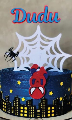 Topo de Bolo Homem Aranha Arquivo de Corte