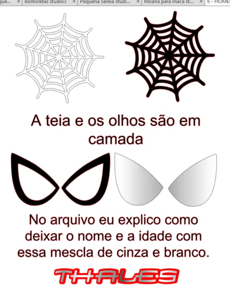 2_topo de Bolo Homem Aranha (arquivo Silhouette Studio) - Imagem 4