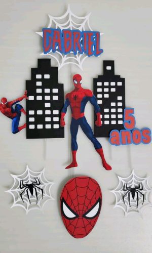 Arquivo de corte Digital - Topo de Bolo Homem Aranha