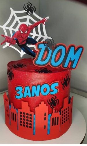 Arquivo de corte Topo de bolo - Homem Aranha