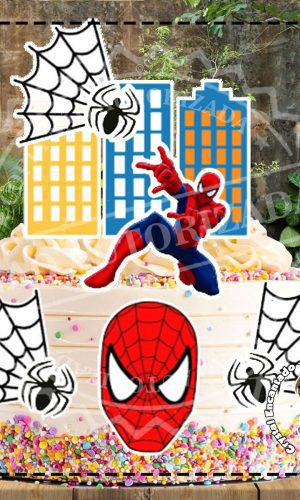 TOPO DE BOLO HOMEM ARANHA - REF 2800 ARQUIVO DIGITAL