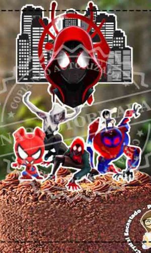 TOPO DE BOLO HOMEM ARANHA - REF 3167 ARQUIVO DIGITAL
