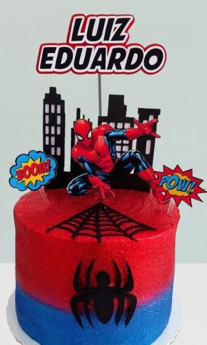Arquivo de corte Topo de bolo - Homem Aranha