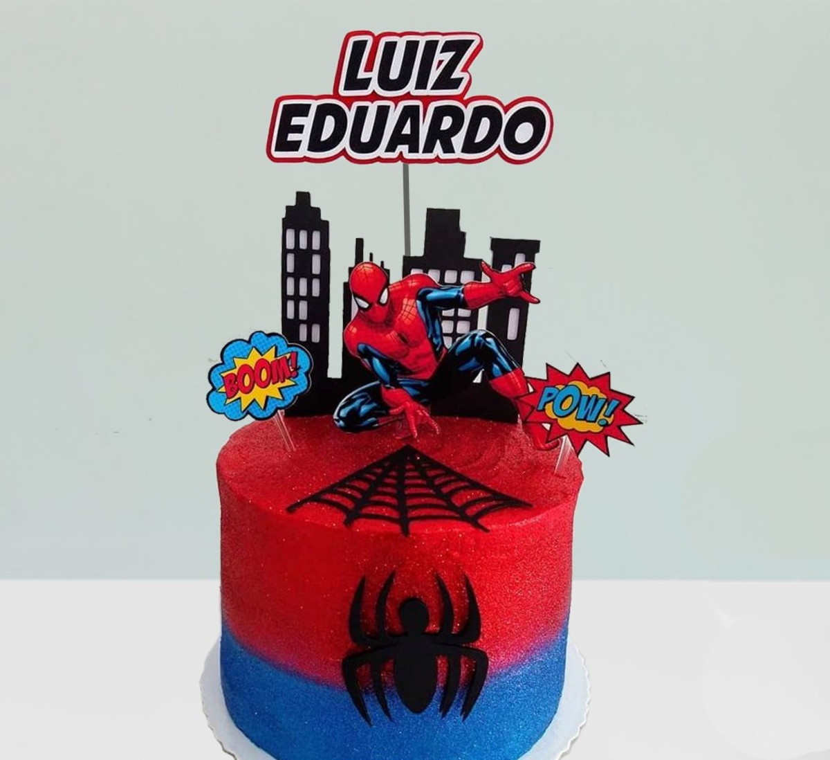 Arquivo de corte Topo de bolo - Homem Aranha