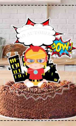 TOPO DE BOLO HOMEM DE FERRO BABY 03- ARQUIVO DIGITAL