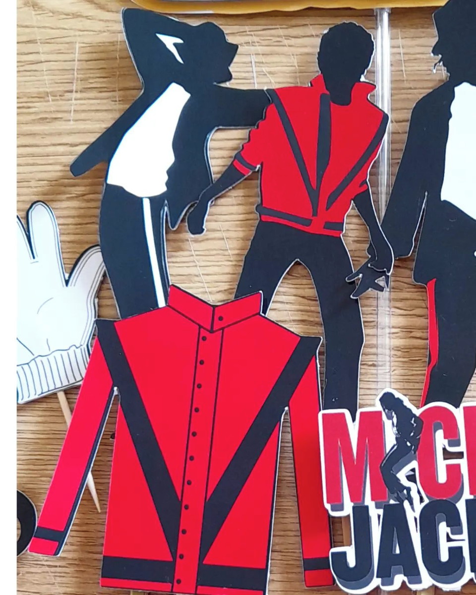Topo de Bolo Michael Jackson - Imagem 3