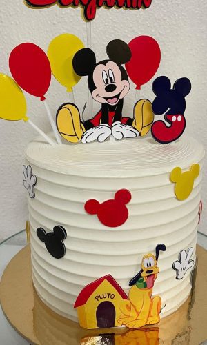 Topo de Bolo Mickey (arquivo de Corte)