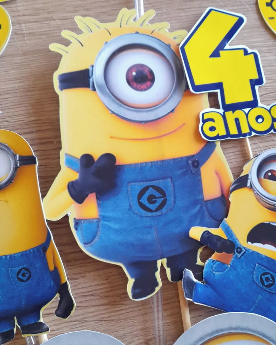 Topo de Bolo Minions - Imagem 5