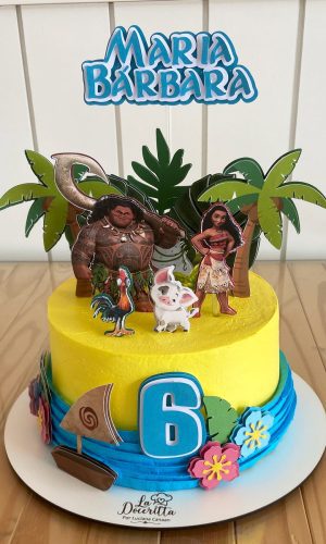 Topo de Bolo Moana - Arquivo de Corte