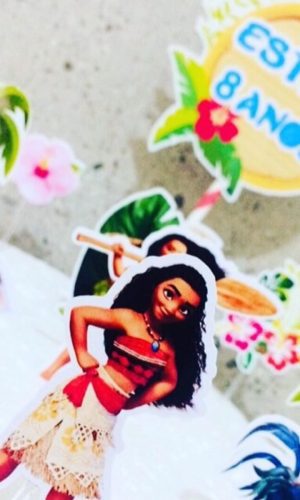 Topo de Bolo Moana (arquivo de Corte) 4 Por 10,00