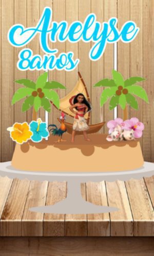 Topo de Bolo Moana - Arquivo Digital