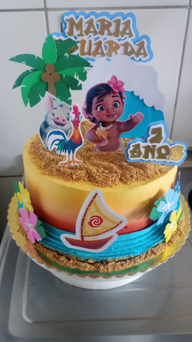 Topo de Bolo Moana Arquivo Digital - Imagem 2