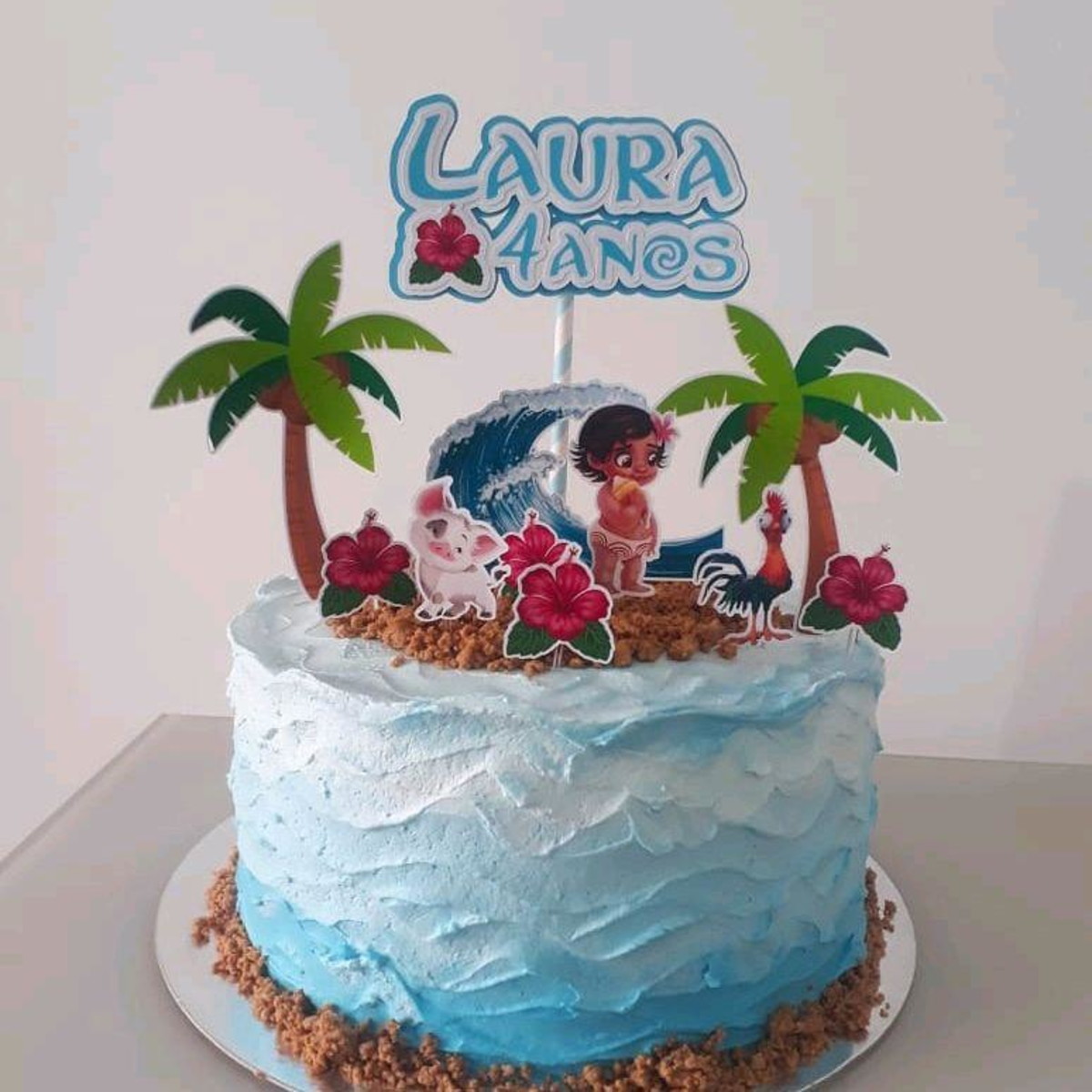 Arquivo de Corte - Topo de Bolo Moana Baby