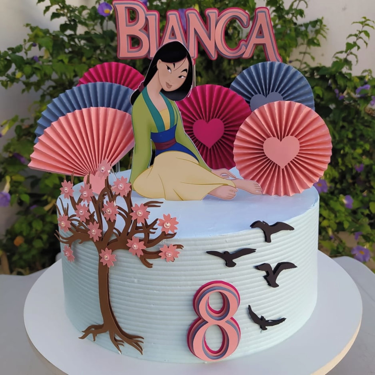 Arquivo de Corte Topo de Bolo "mulan"