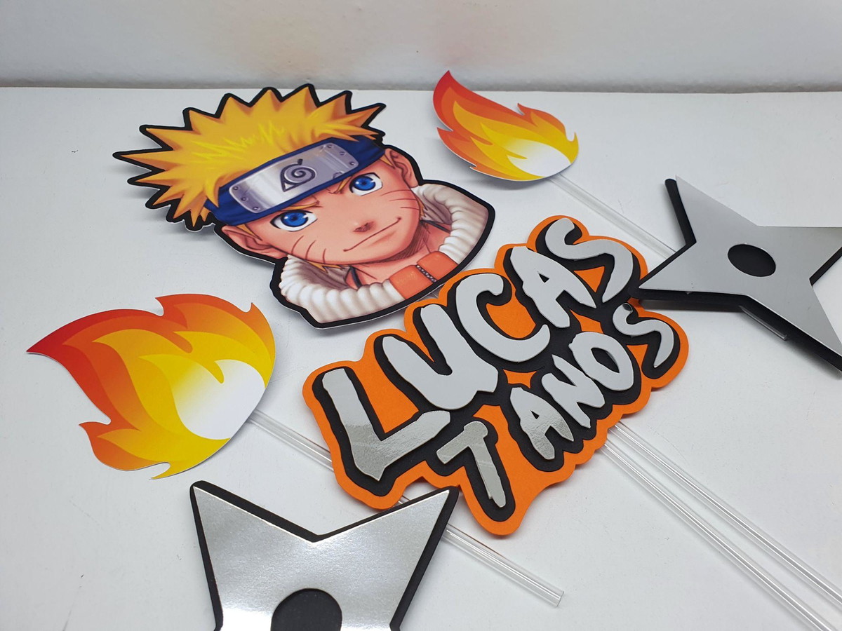 Topo de Bolo Naruto Arquivo de Corte - Imagem 3