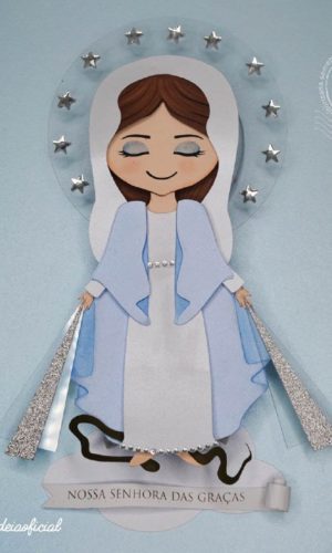 Topo de Bolo Nossa Senhora Das Graças Arquivo de Corte