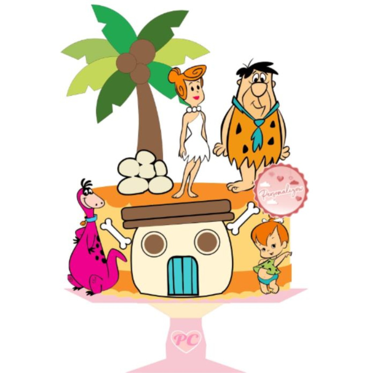 Arquivo Topo de Bolo - Os Flintstones