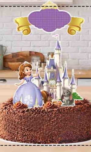 TOPO DE BOLO PRINCESA SOFIA 02 - ARQUIVO DIGITAL