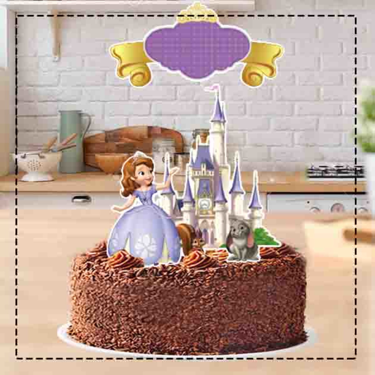 TOPO DE BOLO PRINCESA SOFIA 02 - ARQUIVO DIGITAL