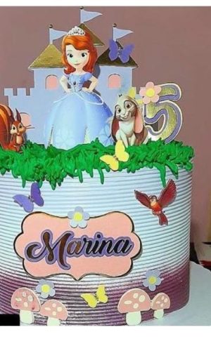Arquivo de corte Topo de bolo - Princesa Sofia