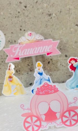 Topo de Bolo Princesas (arquivo de Corte) 4 Por 10,00