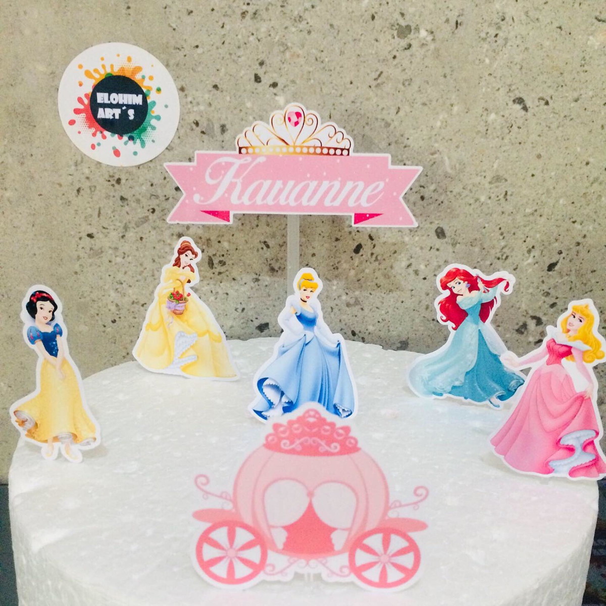 Topo de Bolo Princesas (arquivo de Corte) 4 Por 10,00 - Imagem 2