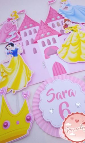 Arquivo Topo de Bolo - Princesas Disney