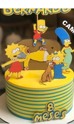TOPO DE BOLO SIMPSONS- CAMADAS Arquivo de corte