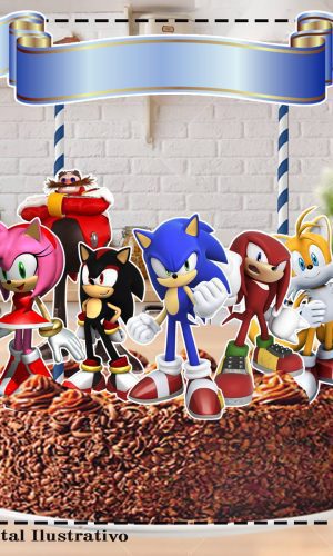 TOPO DE BOLO SONIC 02- ARQUIVO DIGITAL
