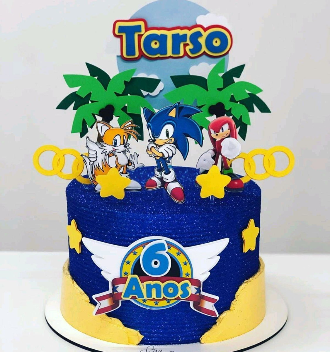 Topo de Bolo Sonic 4 + 4 ARQUIVOS A SUA ESCOLHA