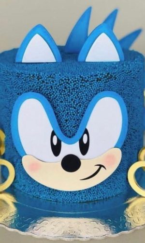 Topo de Bolo Sonic em 3d - Arquivo Digital