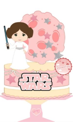 Arquivo Topo de Bolo - Star Wars Princesa Leia