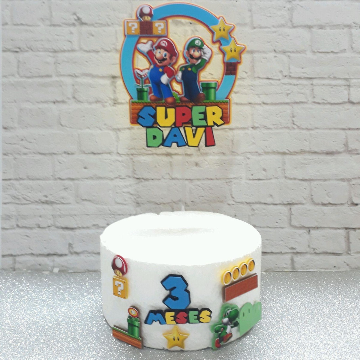 ARQUIVO DE CORTE TOPO DE BOLO SUPER MARIO 2 - Imagem 3